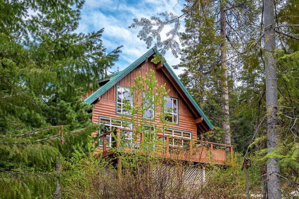 Hot Tub Cool Views: Roaring Creek Cabin Левънуърт Екстериор снимка
